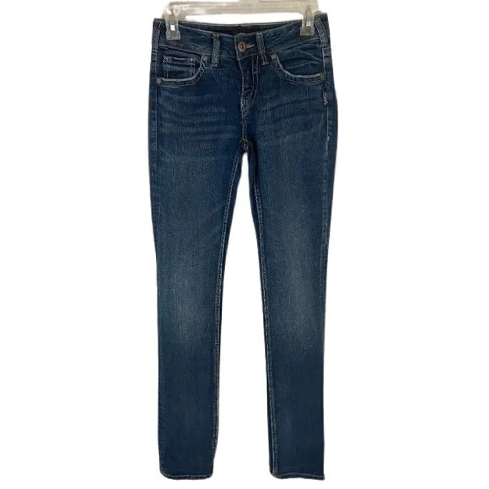 Silver Suki Straight Jeans Women's Size 25 (25 x 34) Mid Rise Straight Leg